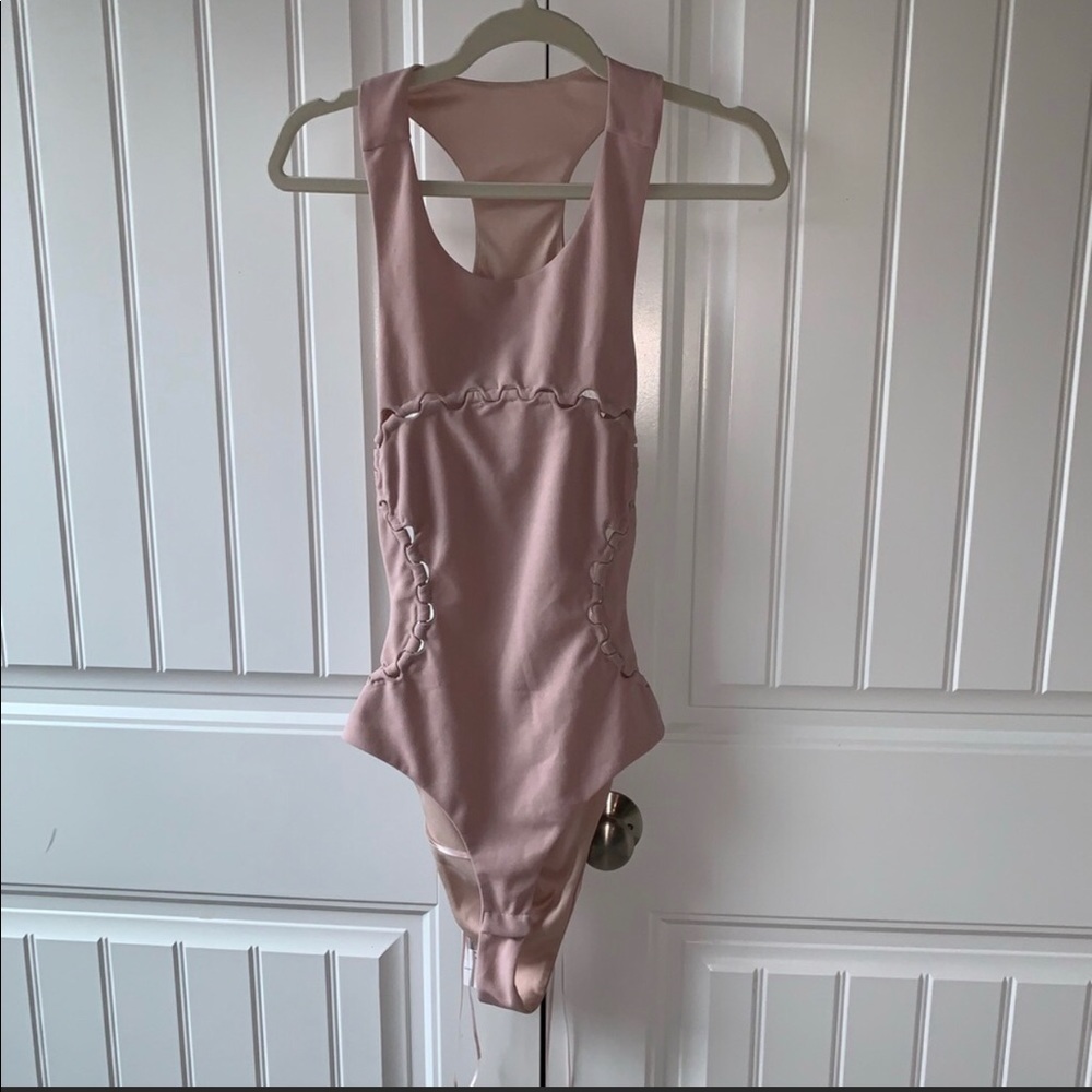 Cut out open back bodysuit